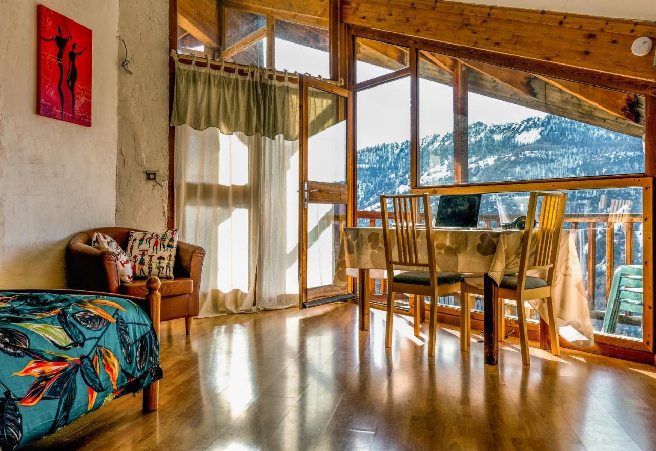 Chalet Panoramique Chateau-Ville-Vieille Bagian luar foto